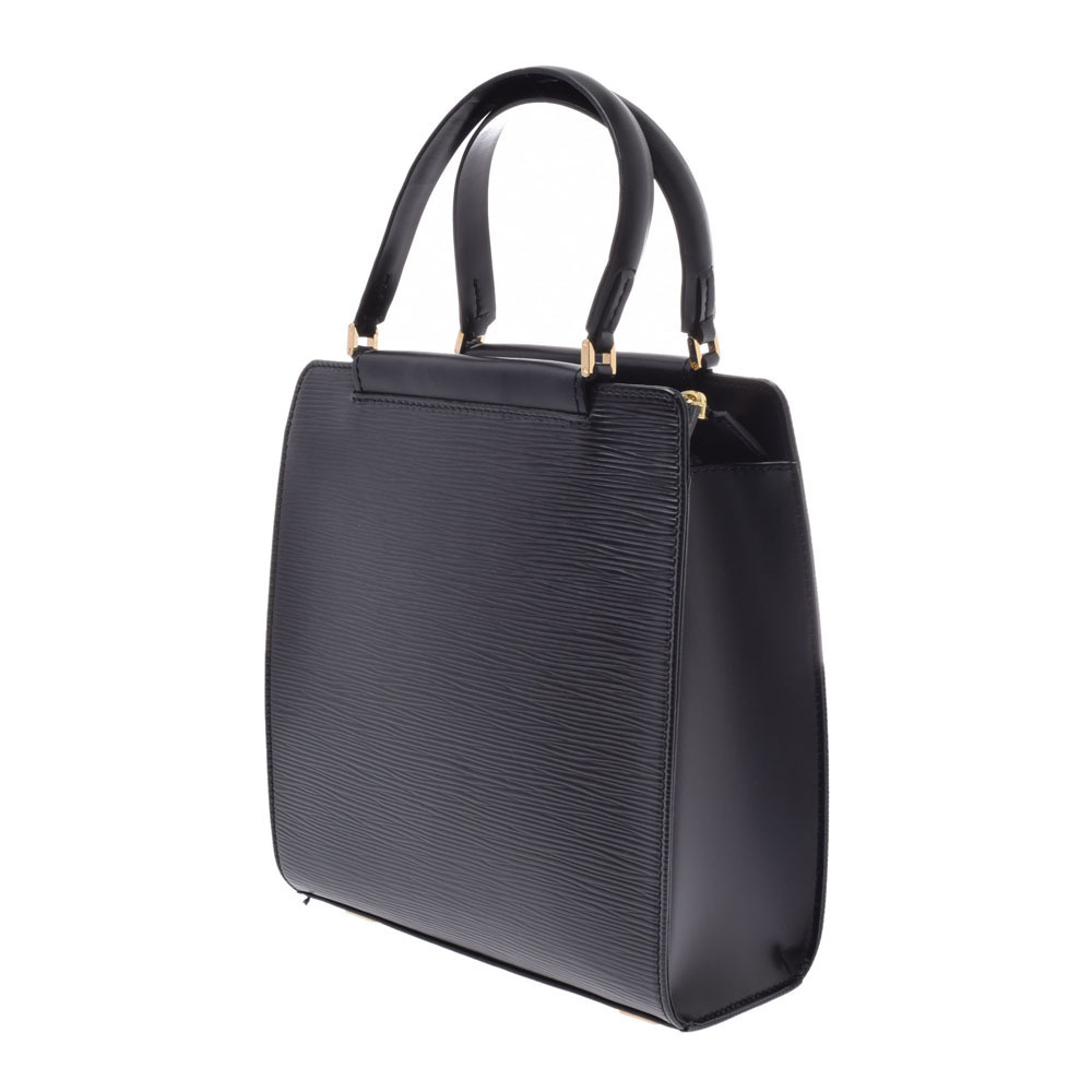 Louis Vuitton Handbag Noir Leather Epi Black Figari